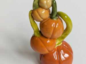 pumpkin mama and babies porcelain figurines