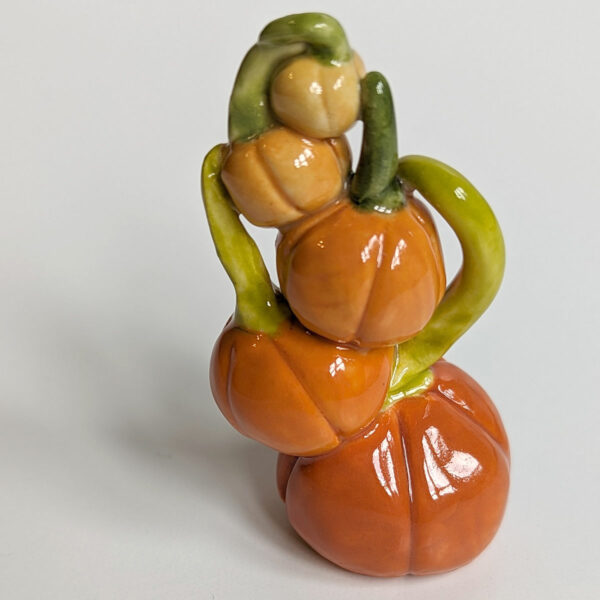 pumpkin mama and babies porcelain figurines