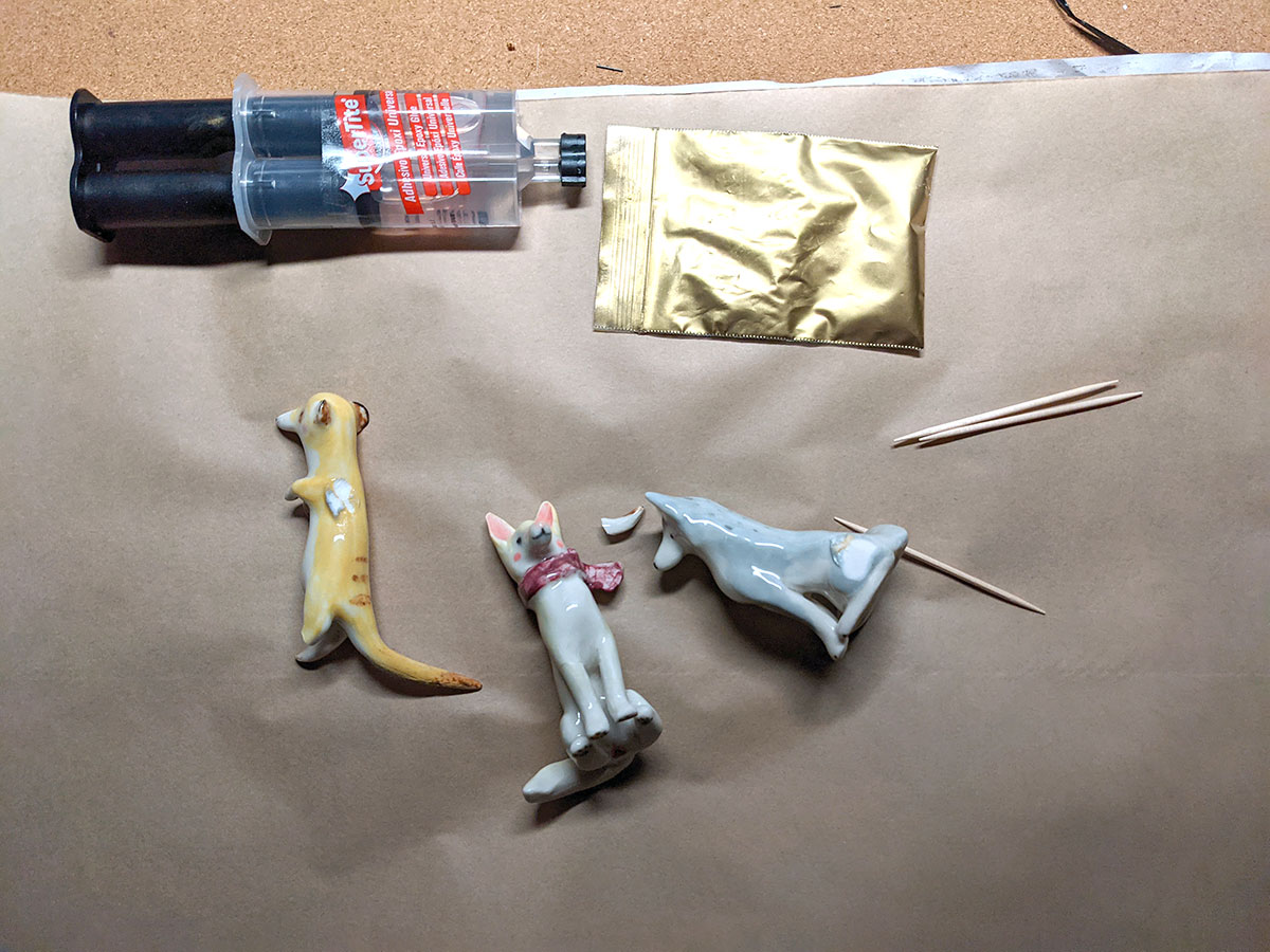 How to repair porcelain figurines Kness