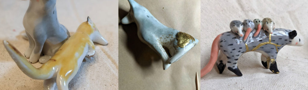 How to repair porcelain figurines kintsugi style