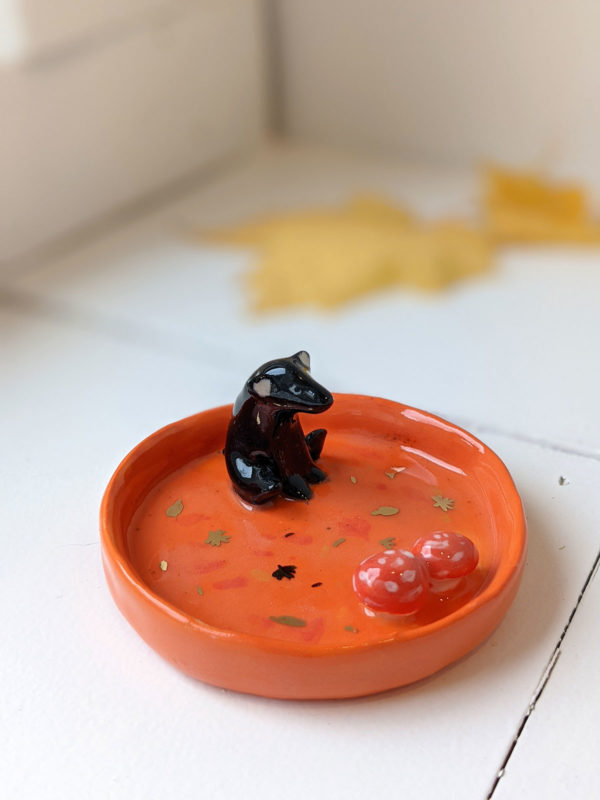 porcelain bear tray