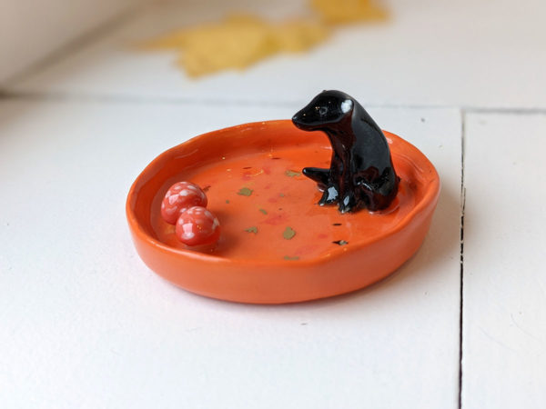 porcelain bear tray