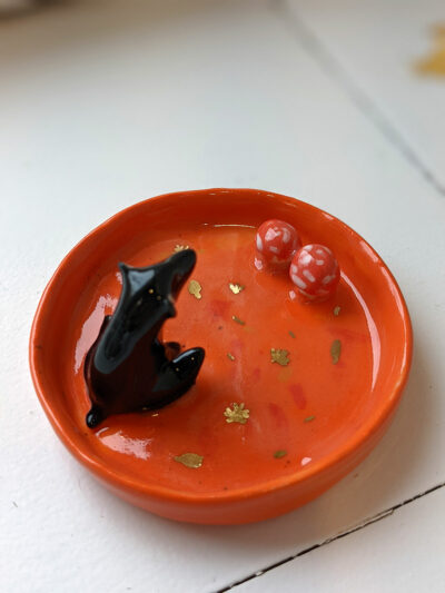 porcelain bear tray