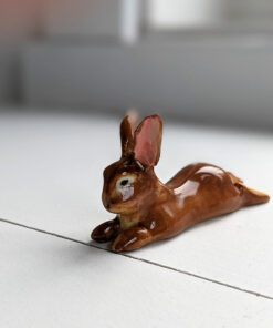 fauve de bourgogne figurine lapin porcelaine