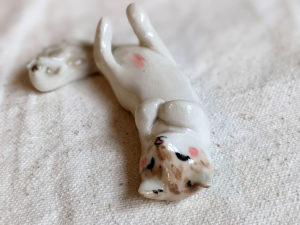 figurine chat porcelaine