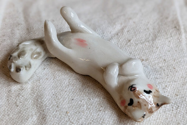 figurine chat porcelaine