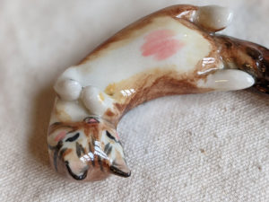 figurine chat porcelaine