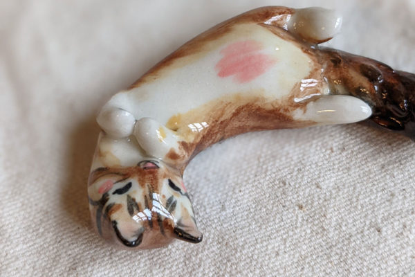 figurine chat porcelaine