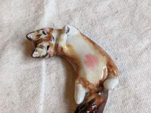 figurine chat porcelaine