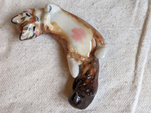 figurine chat porcelaine