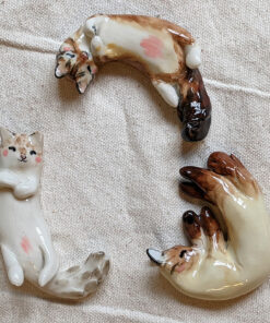 figurine chat porcelaine