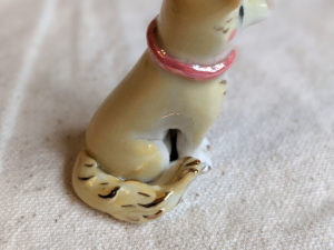 Porcelain dog figurine