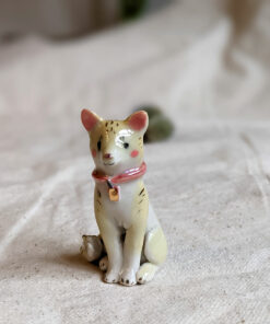Porcelain dog figurine
