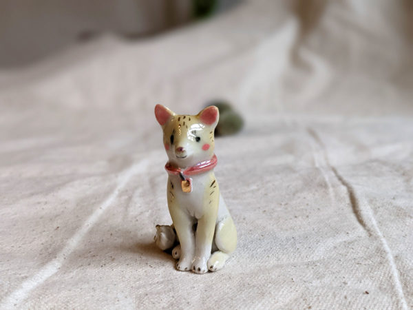 Porcelain dog figurine