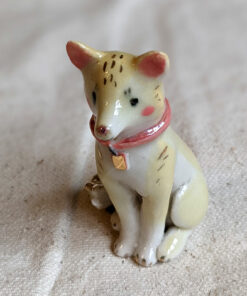 Porcelain dog figurine