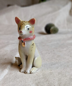 Porcelain dog figurine
