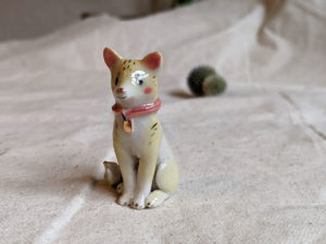 Porcelain dog figurine