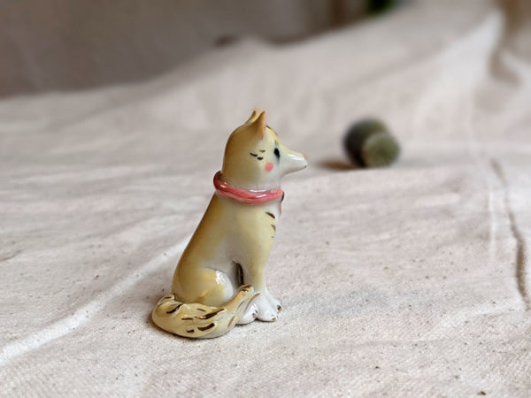 Porcelain dog figurine