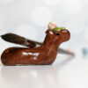 handmade ceramic figurine capybara lily pad