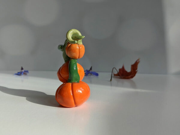 pumpkin mama and babies porcelain figurines