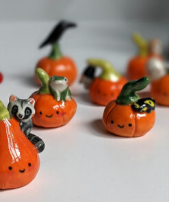 porccelain pumpkin figurine