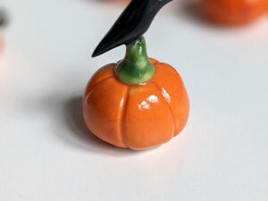 porccelain pumpkin figurine