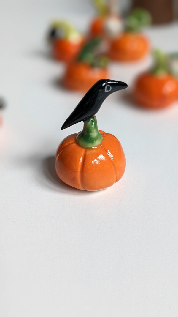 porccelain pumpkin figurine