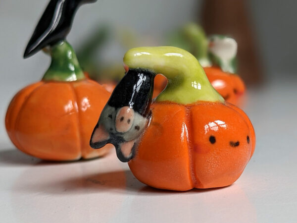 porccelain pumpkin figurine