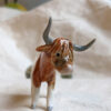 porcelan highland cow figurine