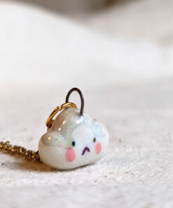 porcelain pendant sad cloud