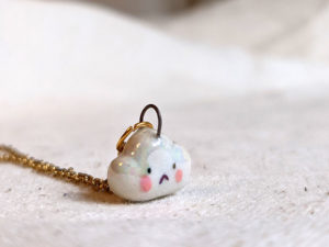 porcelain pendant sad cloud