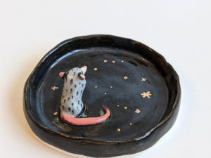 opossum jewelry dish