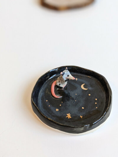 opossum jewelry dish