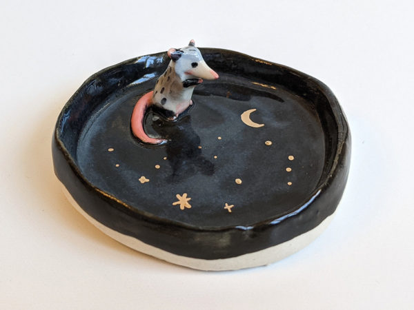 opossum jewelry dish