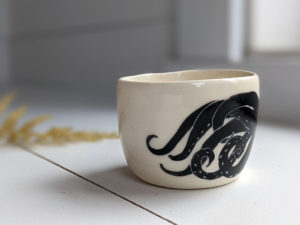 octopus tumbler porcelain