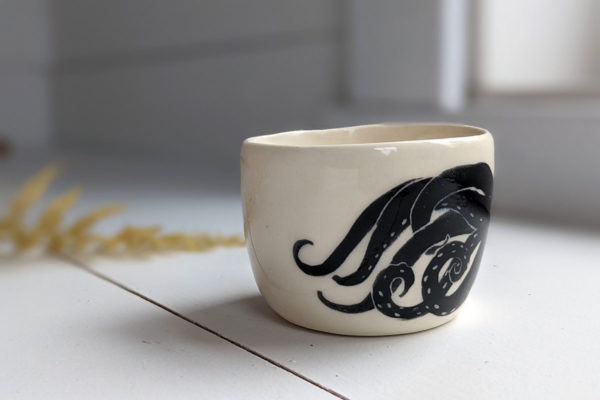 octopus tumbler porcelain