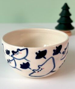 ray tumbler cute and silly rays on a white background, handmade in Canada