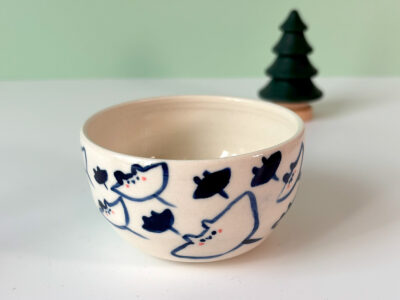 ray tumbler cute and silly rays on a white background, handmade in Canada