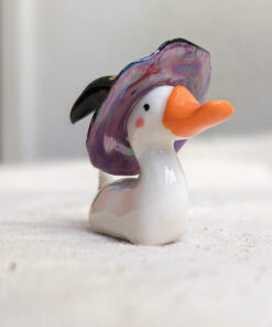 witch duck figurine