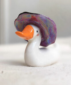 witch duck figurine