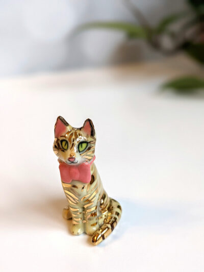 commissioned porcelain cat portrait