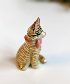 commissioned porcelain cat portrait