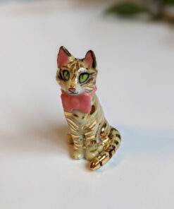 commissioned porcelain cat portrait