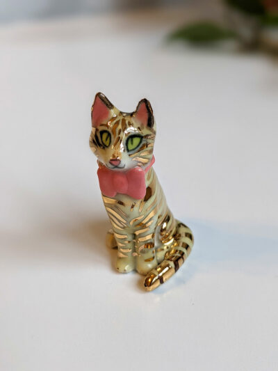 commissioned porcelain cat portrait