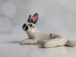 porcelain bunny figurine