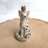 ceramique personnalisée leopard des neiges