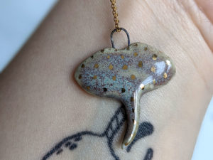 porcelain ray pendant