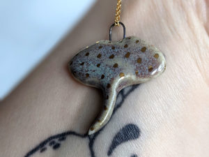 porcelain ray pendant