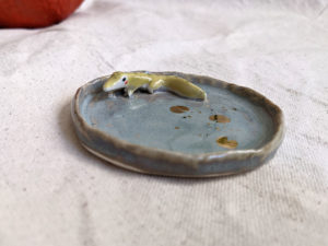 porcelain crocodile jewelry tray