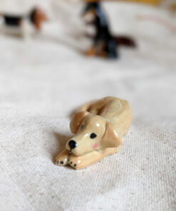 porcelain dog figurine golden retriever